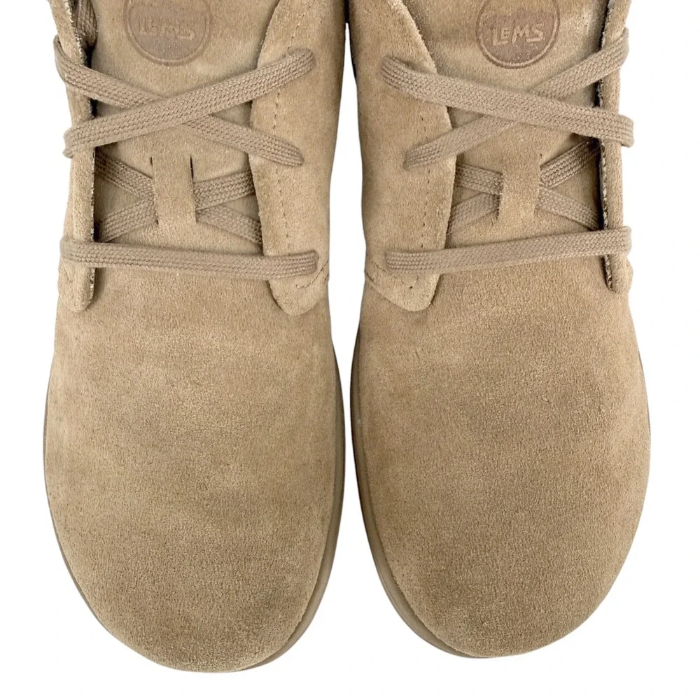 Lems Chukka Minimalist Zero Drop Ankle Boots Mens Size 11.5 Sandstone Tan Suede